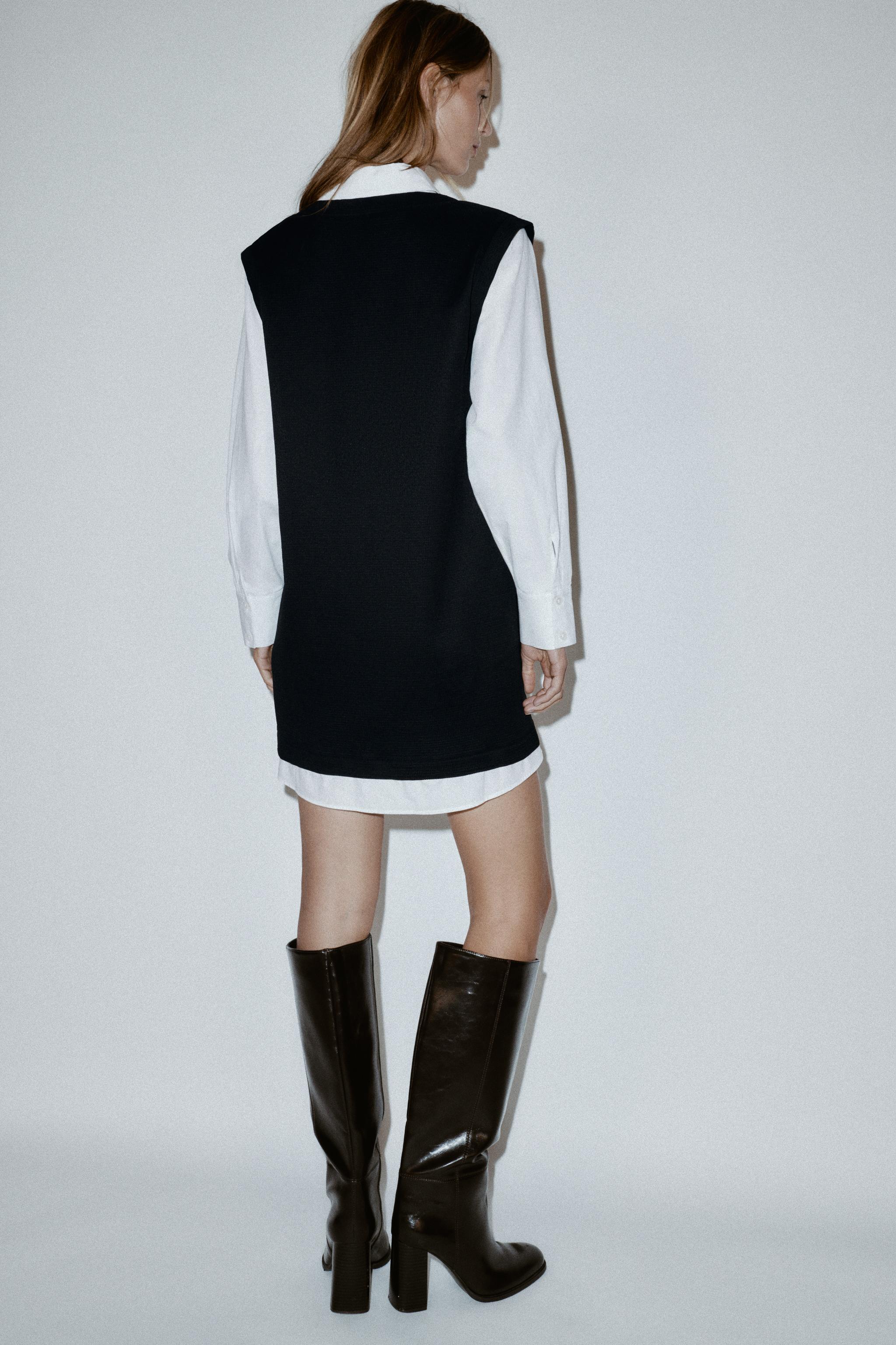 ROBE COURTE BIMATIÈRE POPELINE